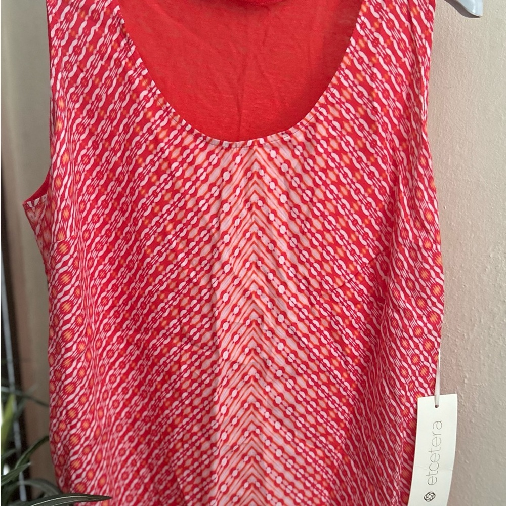 Etcetera Pink Sleeveless Tank Top